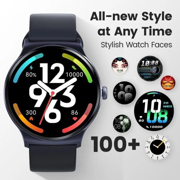 Original Xiaomi Youpin Haylou Solar Lite Smart Watch, 1.38 inch Screen Silicone Strap, Support 100 Sport Modes / Health Monitoring (Blue) - Image 3
