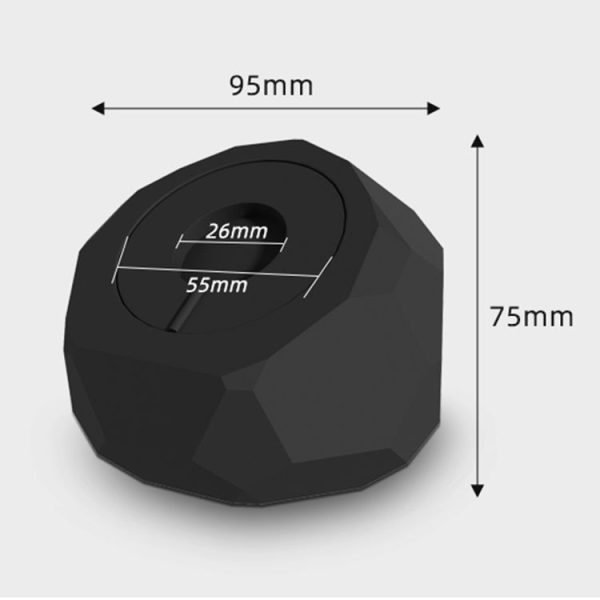 Diamond-shaped 2 in 1 Wireless Charging Silicone Base (Pink) - Image 2