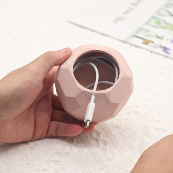 Diamond-shaped 2 in 1 Wireless Charging Silicone Base (Pink) - Image 7