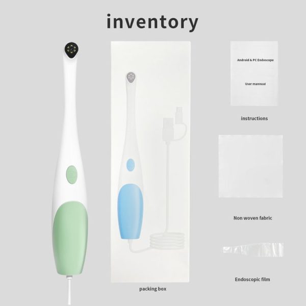 AN109 6LEDs 1080P 3 in 1 Visible Oral Endoscope (Green) - Image 8