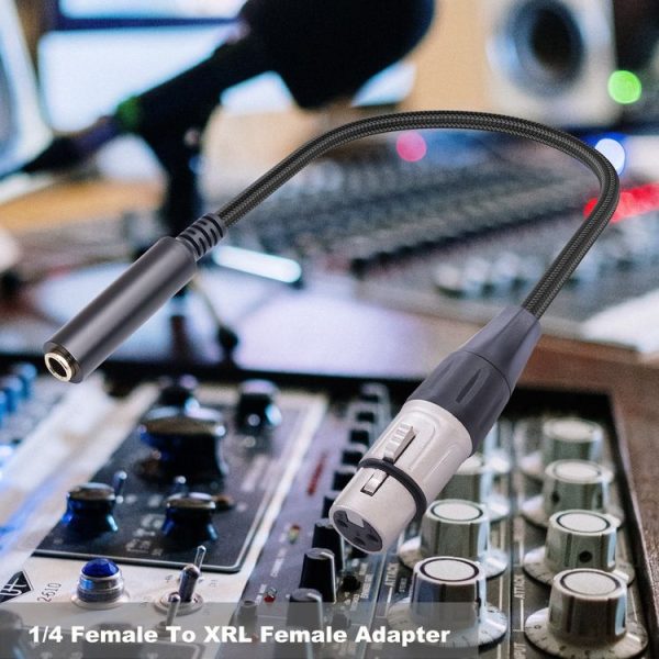 0.3m 6.35mm Female to XLR Female Microphone Audio Conversion Cable - Image 6