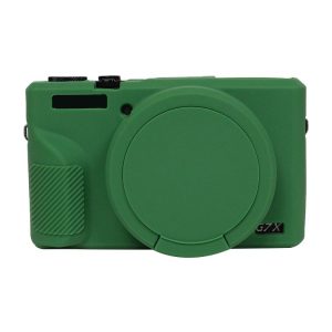 Canon PowerShot G7 X Mark III / G7X3 Soft Silicone Protective Case with Lens Cover (Green)