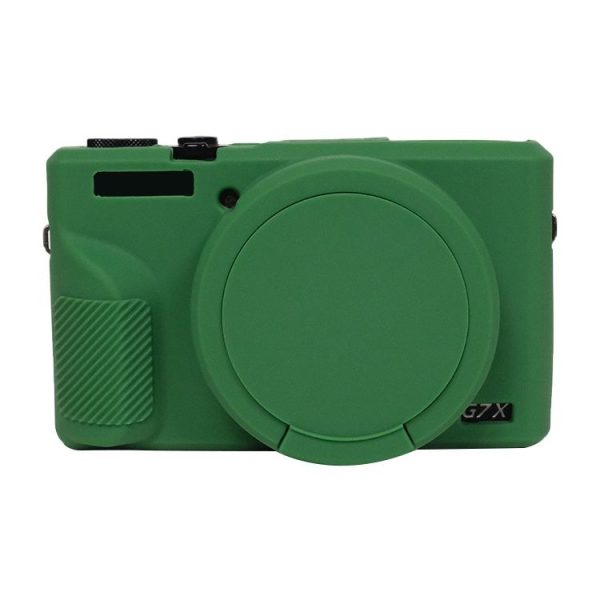 Canon PowerShot G7 X Mark III / G7X3 Soft Silicone Protective Case with Lens Cover (Green)
