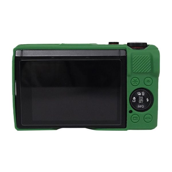 Canon PowerShot G7 X Mark III / G7X3 Soft Silicone Protective Case with Lens Cover (Green) - Image 2