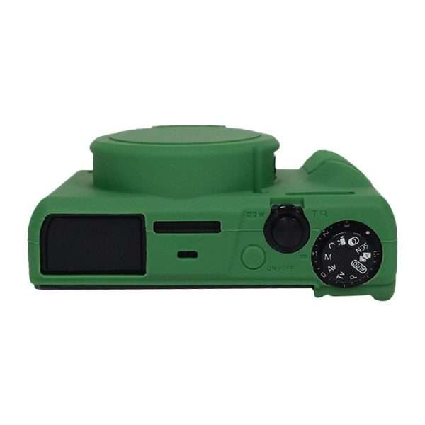 Canon PowerShot G7 X Mark III / G7X3 Soft Silicone Protective Case with Lens Cover (Green) - Image 6