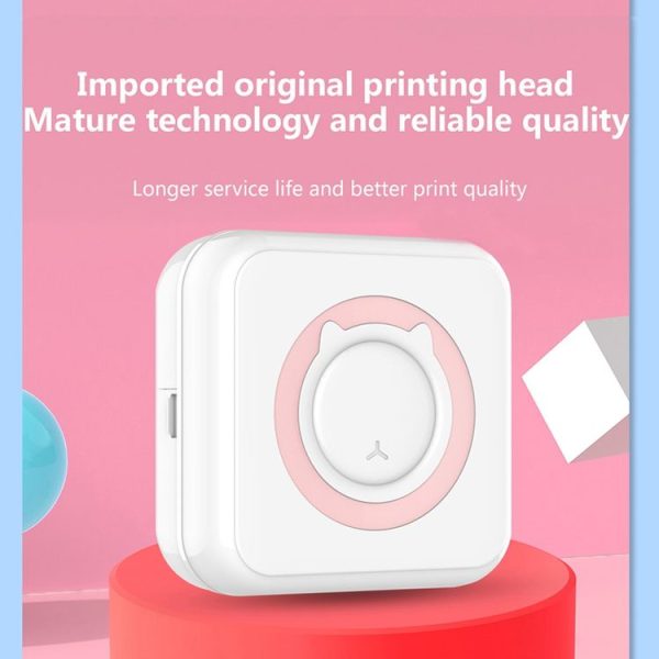 C15 Portable Multifunction Mini Printer Support OCR Text Scanning (Pink) - Image 4