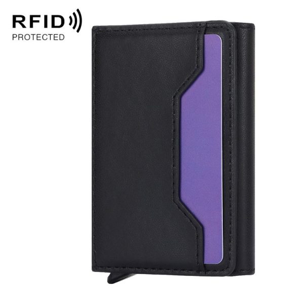 Anti Theft Brush Card Bag, Size: 10x6x3cm (Black)