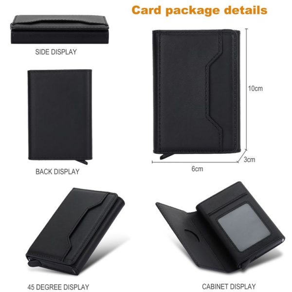 Anti Theft Brush Card Bag, Size: 10x6x3cm (Black) - Image 6