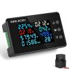 KWS-AC301-100A 50-300V AC Digital Current Voltmeter with Opening Transformer (Black)