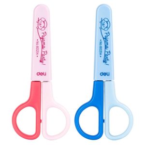 Deli 6021A Student Scissors Mini Portable Children Handmade Paper-cut Scissors