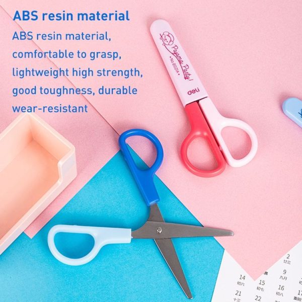 Deli 6021A Student Scissors Mini Portable Children Handmade Paper-cut Scissors - Image 6