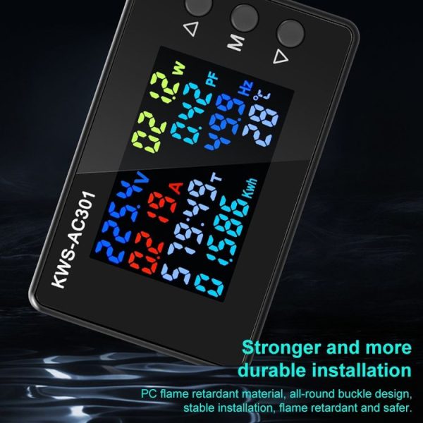 KWS-AC301L-100A 50-300V AC Switching Digital Display Current Voltmeter with 485 Communication (Black) - Image 6