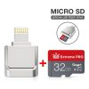 MicroDrive 8pin To TF Card Adapter Mini iPhone & iPad TF Card Reader, Capacity: 128GB (Silver) - Image 5