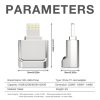 MicroDrive 8pin To TF Card Adapter Mini iPhone & iPad TF Card Reader, Capacity: 128GB (Silver) - Image 7