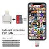 MicroDrive 8pin To TF Card Adapter Mini iPhone & iPad TF Card Reader, Capacity: 128GB (Silver) - Image 9
