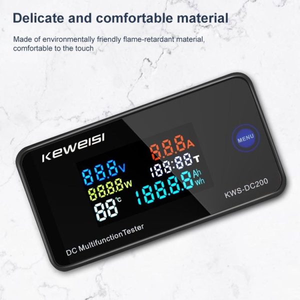 KWS-DC200-50A 8-120V DC Digital Display Voltage Current Watch with Shunt (Black) - Image 9