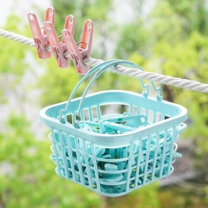 Multifunctional Clothespin Household Plastic Basket Sock Clip 30 / Box Random Color
