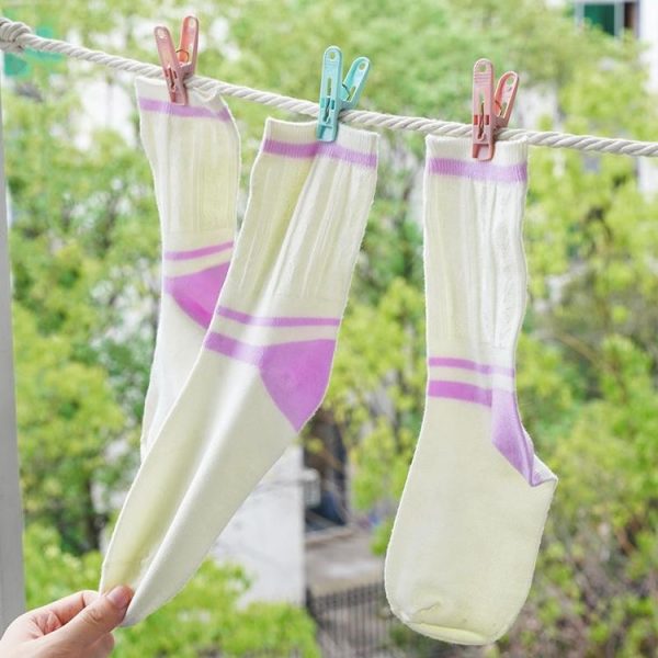 Multifunctional Clothespin Household Plastic Basket Sock Clip 30 / Box Random Color - Image 6
