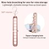 Multifunctional Magic Nine-hole Clothes Hanger Random Color - Image 3