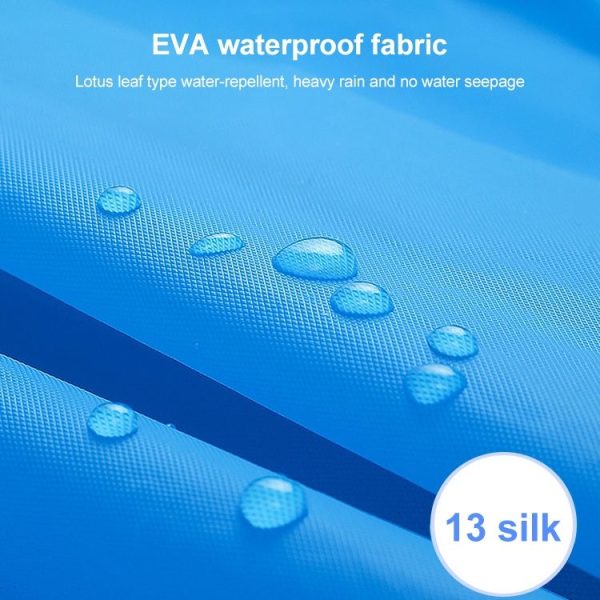Non-disposable Frosted Thickened Children EVA Raincoat (Transparent) - Image 5
