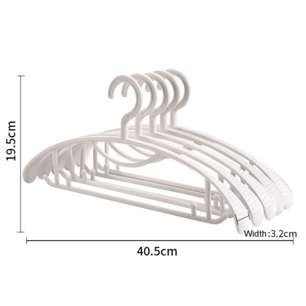 Anti-slip Plastic Seamless Clothing Hanger Random Color - Image 2