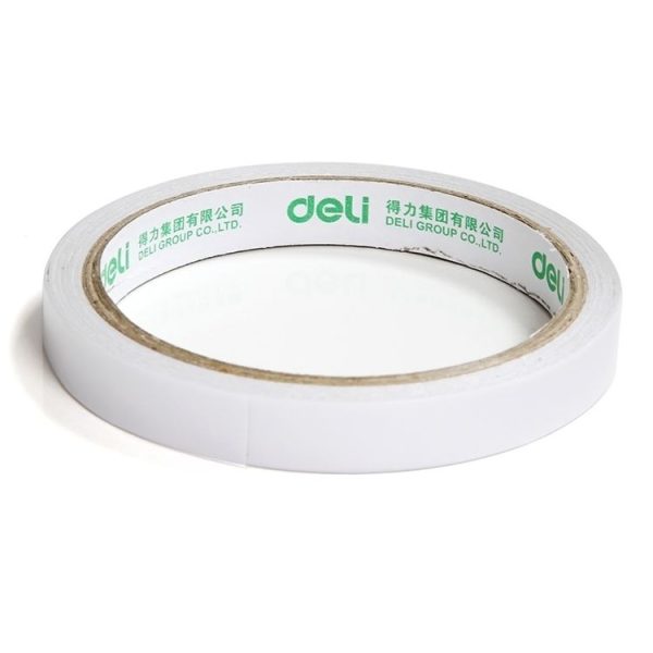 2 Volumes Deli High Adhesive Double Faced Adhesive Strong Dual Sided Tape, Size: 9mm - Image 2