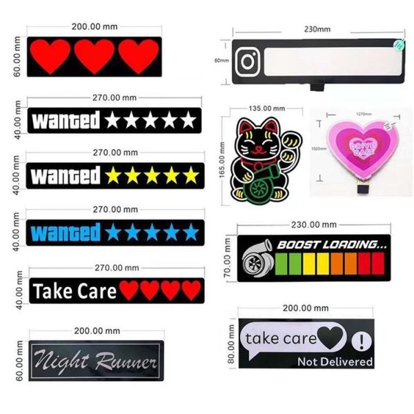EL Luminous Car Stickers Cold Light Car Stickers Car Luminous Pattern Decoration (Baby On Board) - Image 2