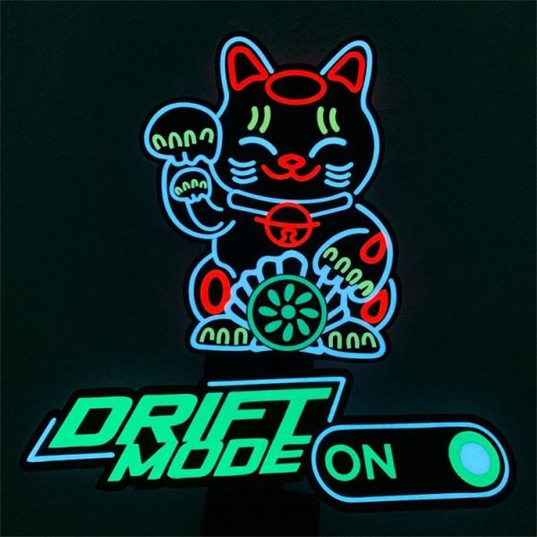 EL Luminous Car Stickers Cold Light Car Stickers Car Luminous Pattern Decoration (Baby On Board) - Image 4