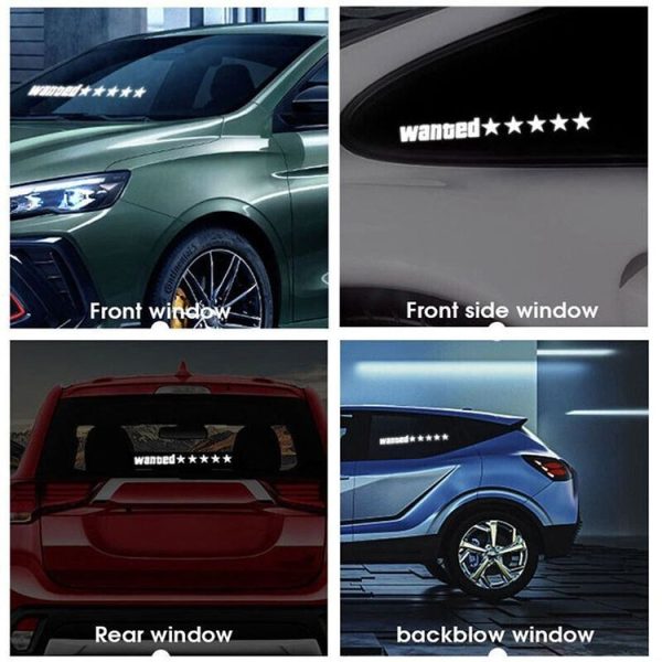 EL Luminous Car Stickers Cold Light Car Stickers Car Luminous Pattern Decoration (Baby On Board) - Image 7