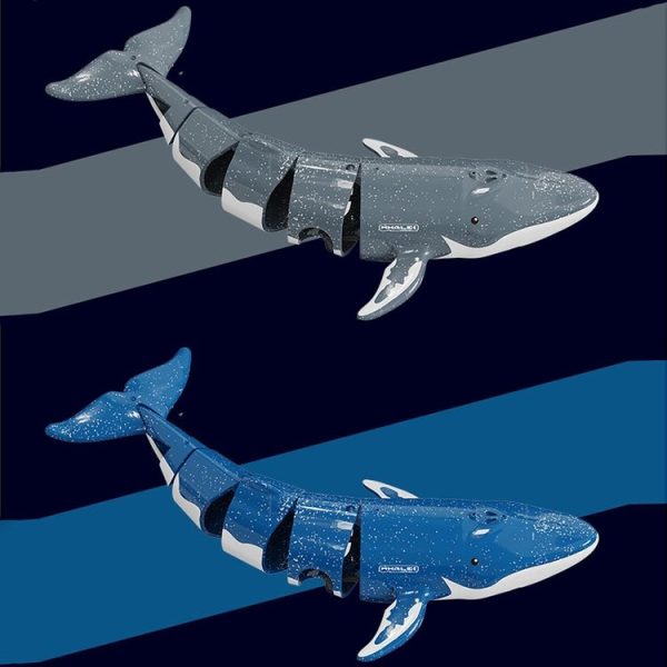 LS-XDU / RC B4 Remote Control Whale Toy Can Dive And Spray Water (Royal Blue) - Image 2