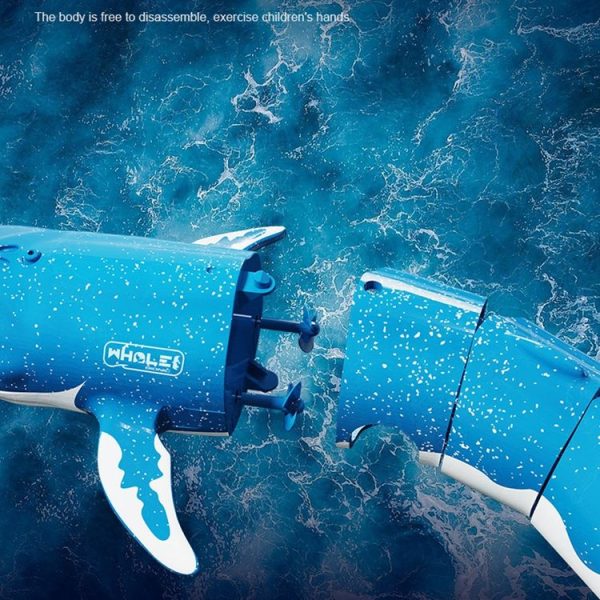 LS-XDU / RC B4 Remote Control Whale Toy Can Dive And Spray Water (Royal Blue) - Image 8