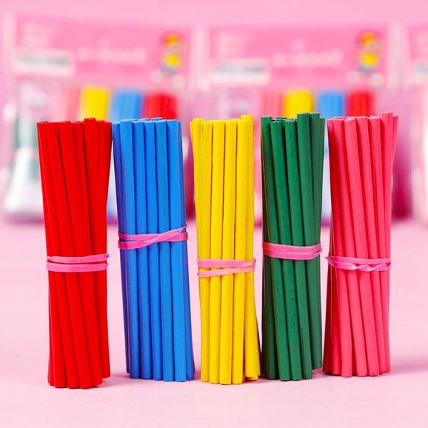 Counting Sticks Counter Teaching Aids Kindergarten Puzzle Wooden Colorful Counting Sticks - Image 4