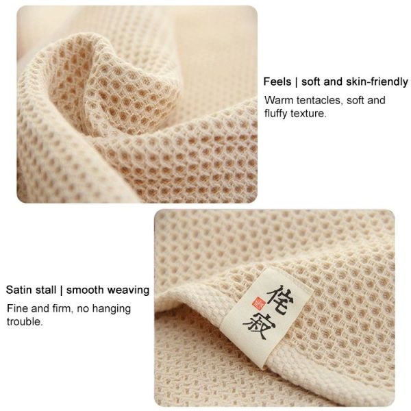 Honeycomb Cotton Towel, Size: 33 x 34cm (Red) - Image 5