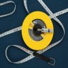 Jianda Fiber Leather Tape Measure Disc-shaped Hand-operated Soft Ruler Construction Site Measurement Ruler (50m) - Image 2