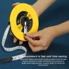Jianda Fiber Leather Tape Measure Disc-shaped Hand-operated Soft Ruler Construction Site Measurement Ruler (50m) - Image 4