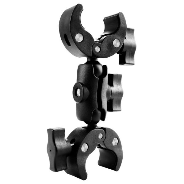 Motorcycle Dual-heads Crabs Clamps Handlebar Fixed Mount, Length: 18cm