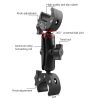 Motorcycle Dual-heads Crabs Clamps Handlebar Fixed Mount, Length: 18cm - Image 3
