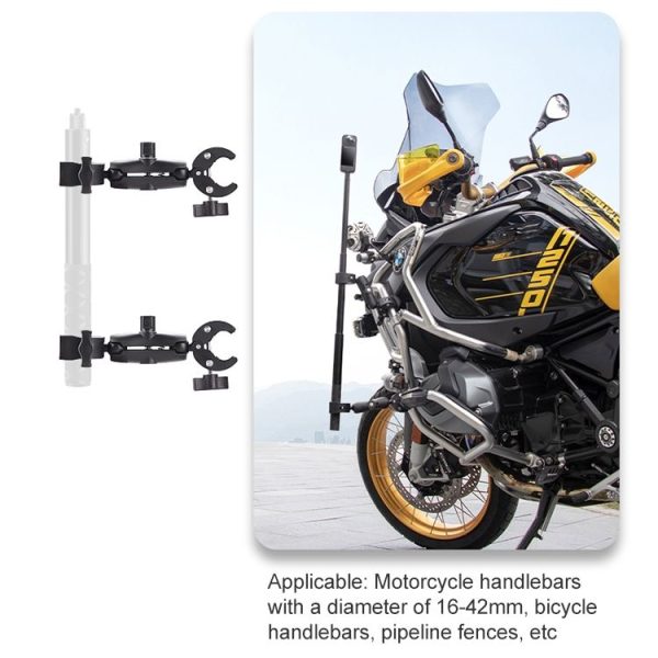 Motorcycle Dual-heads Crabs Clamps Handlebar Fixed Mount, Length: 18cm - Image 6