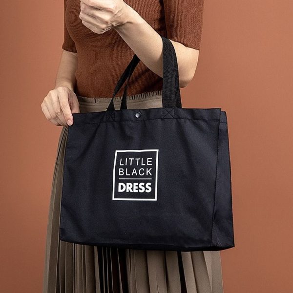 24x25.5x9.5cm Oxford Cloth Eco-friendly Shopping Bag Large Capacity Folding Portable Small Canvas Bag (Random Color Delivery) - Image 6
