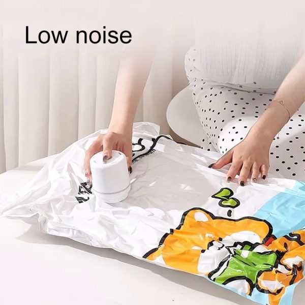 Electric Air Pump for Compression Vacuum Bag (White) - Image 3