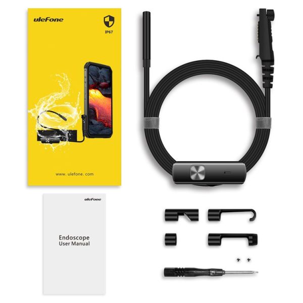Ulefone Endoscope E1 IP67 Waterproof 3 in 1 Endoscope for Ulefone Power Armor 21 / 19 / 18T / 16 Pro / 13 / Armor Pad (Black) - Image 10