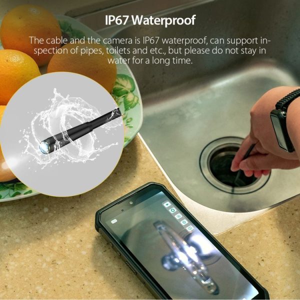 Ulefone Endoscope E1 IP67 Waterproof 3 in 1 Endoscope for Ulefone Power Armor 21 / 19 / 18T / 16 Pro / 13 / Armor Pad (Black) - Image 4