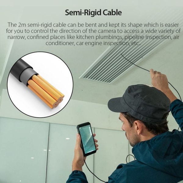 Ulefone Endoscope E1 IP67 Waterproof 3 in 1 Endoscope for Ulefone Power Armor 21 / 19 / 18T / 16 Pro / 13 / Armor Pad (Black) - Image 5