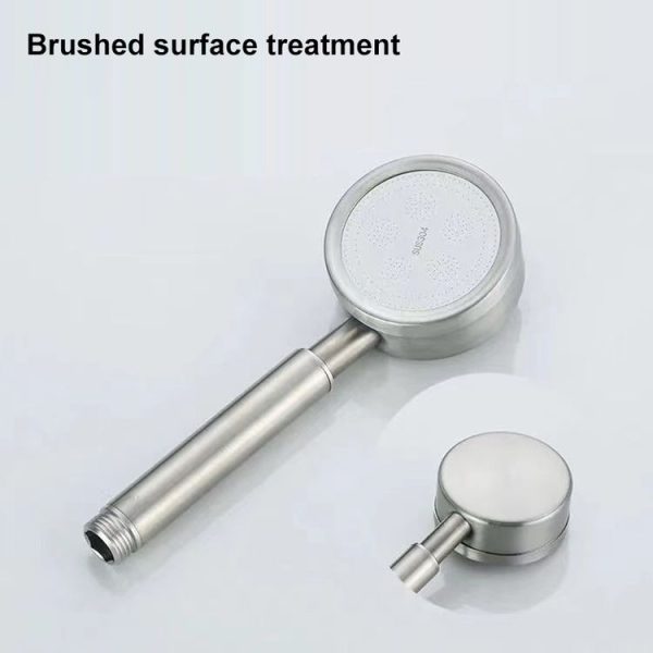304 Stainless Steel Handheld Booster Shower 1pc - Image 4