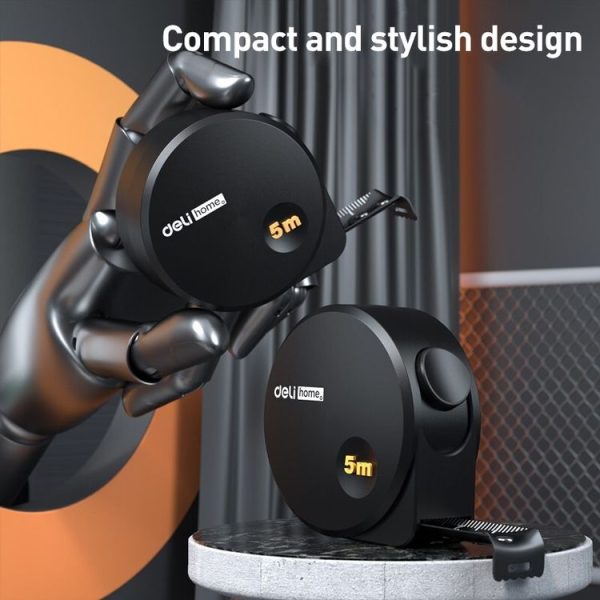 Deli HT8519 5mx19mm High-precision Household Steel Measure Thickened Measuring Tape 1pc - Image 3