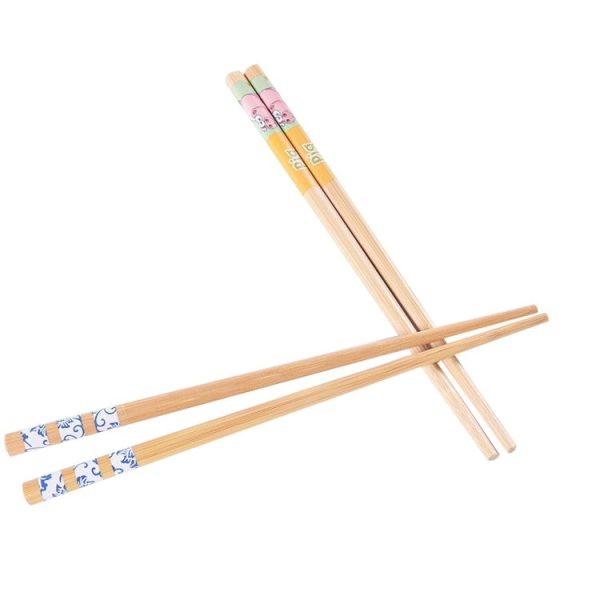 5 Pairs Kitchen Household Natural Wood Chopsticks (Individually Packaged) - Image 4