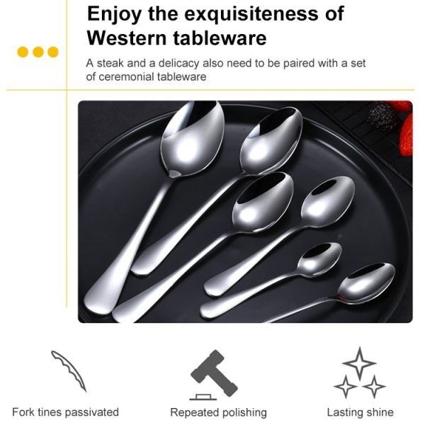 Stainless Steel Knife Fork Western Tableware (Steak Knife) - Image 6