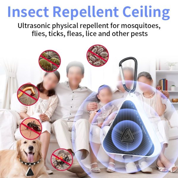709 Outdoor Camping Ultrasonic Portable Mosquito Repeller (Black) - Image 4