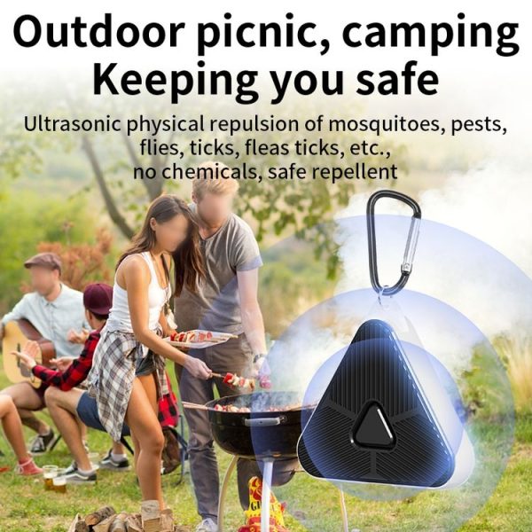 709 Outdoor Camping Ultrasonic Portable Mosquito Repeller (Black) - Image 7