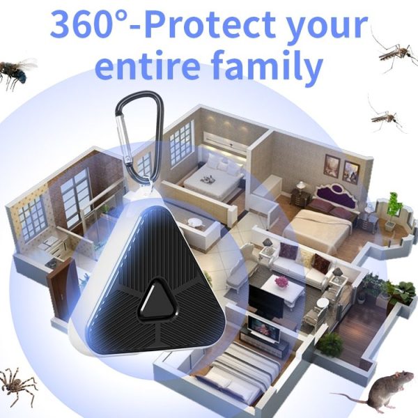 709 Outdoor Camping Ultrasonic Portable Mosquito Repeller (Black) - Image 9